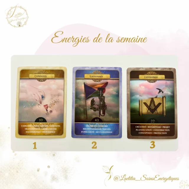 Voilà ton message…
Je te rappelle qu’il s’agit d’un tirage général, donc à prendre uniquement si ça résonne en toi ☺️
Dis-moi en commentaire si ton message te parle 💫

Belle et douce soirée ✨

Laëtitia 🌺

(Pense à t’abonner pour ne pas manquer les prochains tirages 🤗)

#guidancedujour  #revelationdescartes  #beaumesdevenise #energiedelasemaine #happywithlaeti #laetitiasoinsenergetiques #gratitude